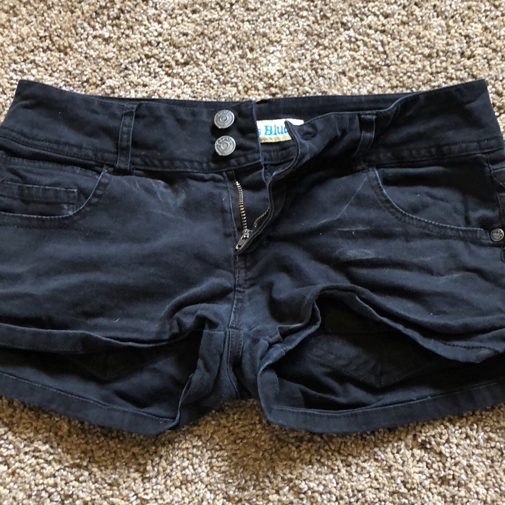 Black Paris Blues denim shorts